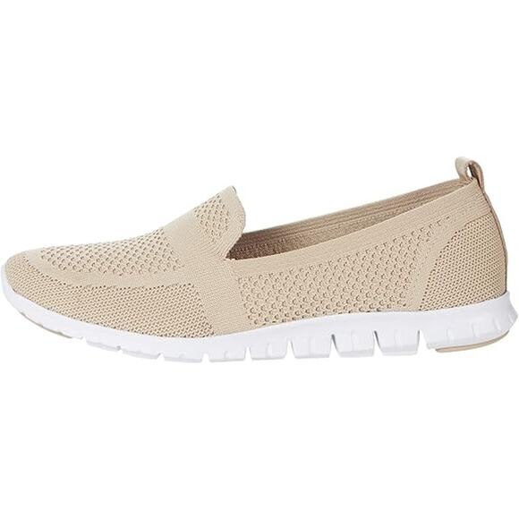 Women's Cream Slip-On Sneakers - Picture 6 of 7